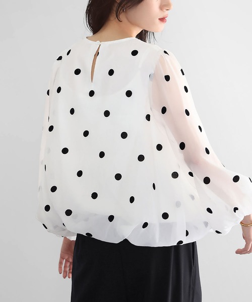 「ELFRANK」 長袖ブラウス FREE ブラック レディース_画像7