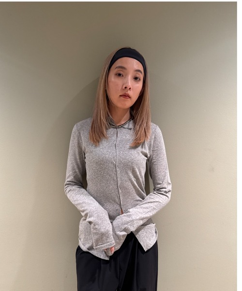 emmi tシャツ 「ONLINE限定カラーあり」2wayスラブ天竺カットソー