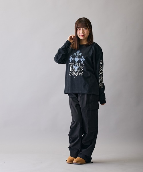 RUSSーK（ラスケー） tシャツ 「RUSS-K」別注 プリント 長袖Tシャツ
