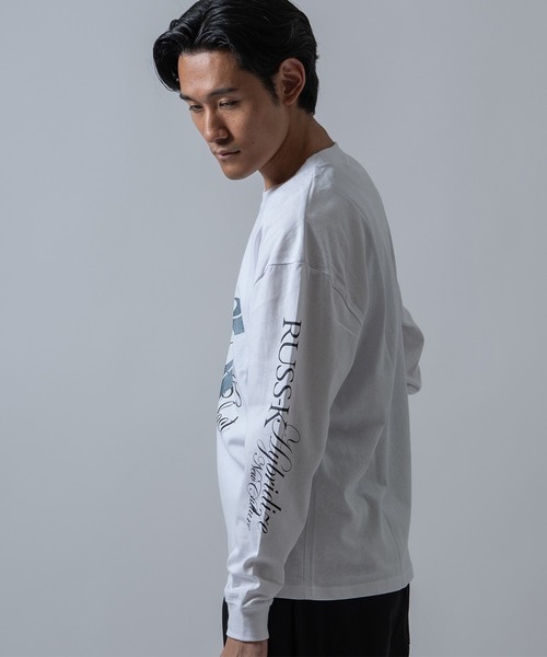 RUSSーK（ラスケー） tシャツ 「RUSS-K」別注 プリント 長袖Tシャツ