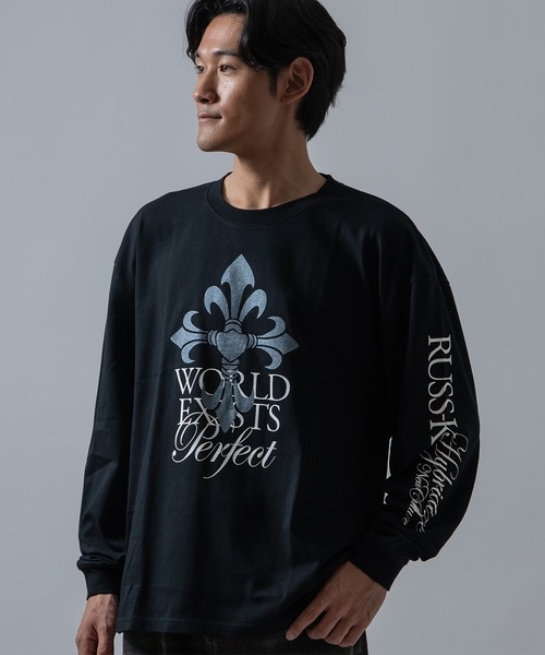 RUSSーK（ラスケー） tシャツ 「RUSS-K」別注 プリント 長袖Tシャツ
