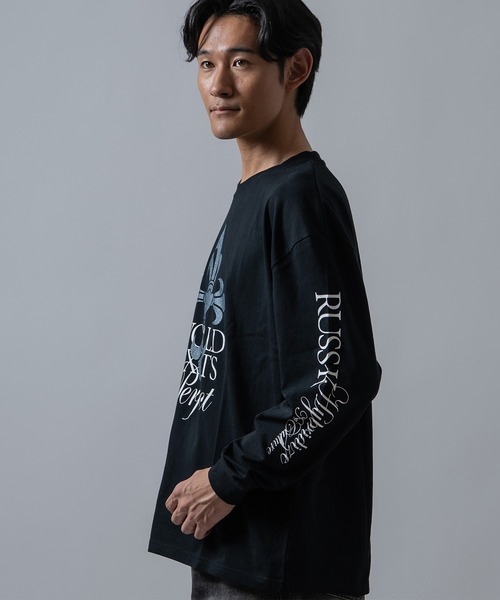 RUSSーK（ラスケー） tシャツ 「RUSS-K」別注 プリント 長袖Tシャツ