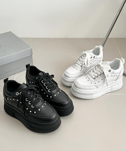 「Shoes in Closet」 ローカットスニーカー LL ブラック レディース_画像9