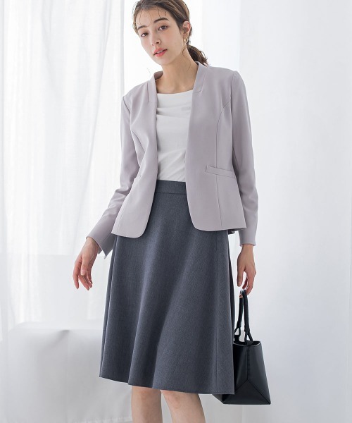 「ketty」 ノーカラージャケット L ネイビー レディース_画像7
