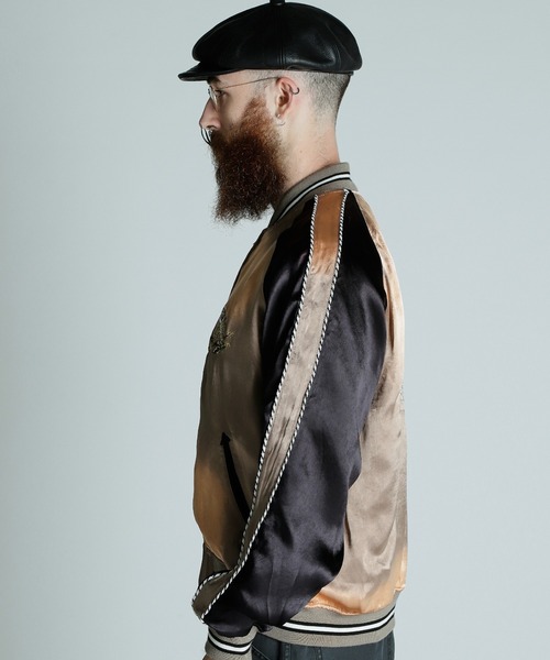「schott」 スカジャン 2XL グリーン メンズの画像