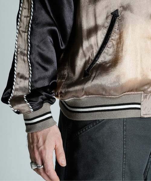 「schott」 スカジャン 2XL グリーン メンズの画像