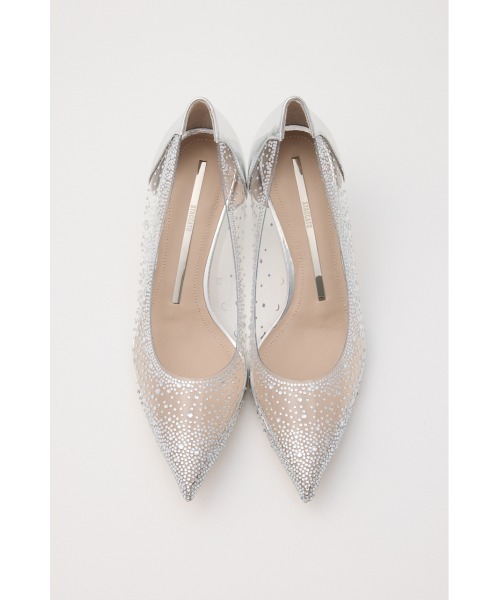 STACCATO レース　パンプス　ホワイト　スタッカート　24.5 STACCATO（スタッカート） パンプス ドドルチェクリアパンプス