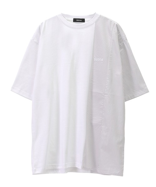 「ZUCCa」 半袖プルオーバー M size ベージュ メンズ