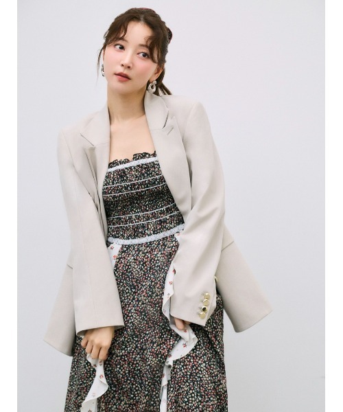ドレス 「LIBERTY×FRAY I.D」ラッフルキャミソールドレスの画像