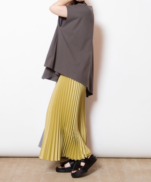 「OSMOSIS」 「loaf」フレアスカート ONE SIZE ブルー レディース_画像3
