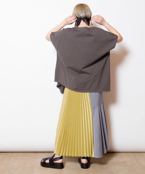 「OSMOSIS」 「loaf」フレアスカート ONE SIZE ブルー レディース_画像4