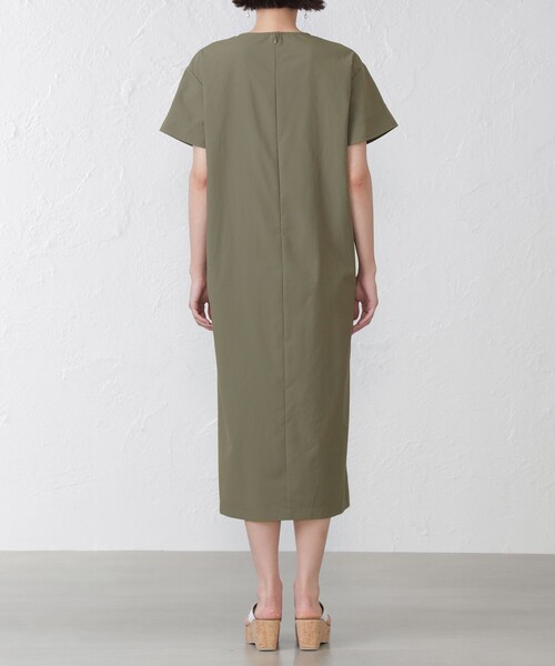 「EPOCA THE SHOP」 半袖ワンピース 38 ブラウン レディース_画像8
