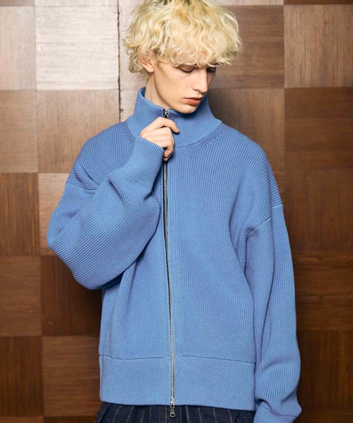 「MAISON SPECIAL」 ニットカーディガン 1 チャコールグレー メンズの画像