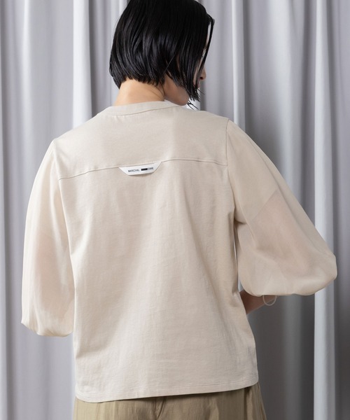 tシャツ ミリタリーデザイントップス レディースの画像