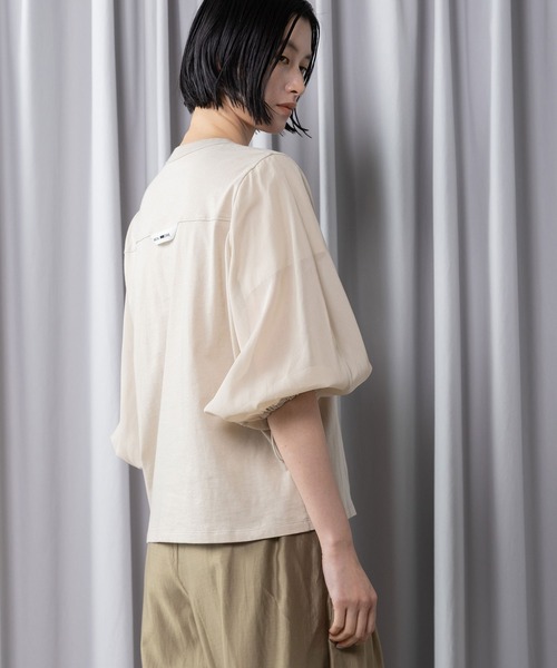 tシャツ ミリタリーデザイントップス レディースの画像