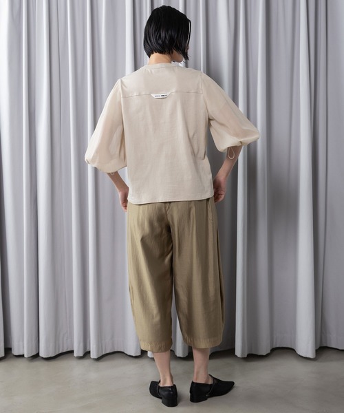 tシャツ ミリタリーデザイントップス レディースの画像