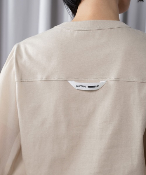 tシャツ ミリタリーデザイントップス レディースの画像