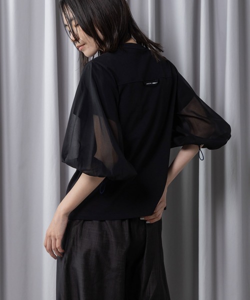 tシャツ ミリタリーデザイントップス レディースの画像