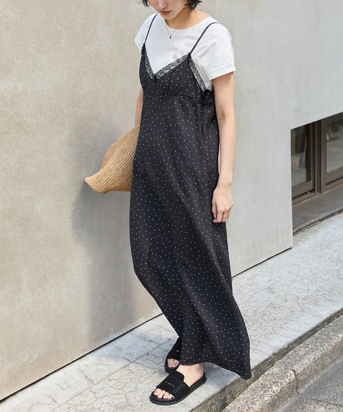 最終値下げ！美品【journal standard】キャミワンピース JOURNAL STANDARD（ジャーナルスタンダード） ワンピース ドット