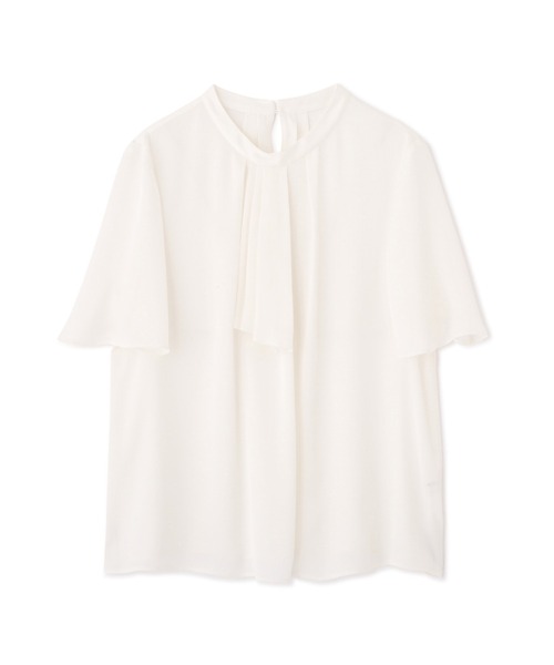 「NATURAL BEAUTY BASIC」 半袖ブラウス SMALL グレイッシュベージュ レディース_画像4