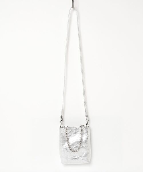 「GIANNI CHIARINI」 2WAYバッグ ONE SIZE シルバー レディース_画像2