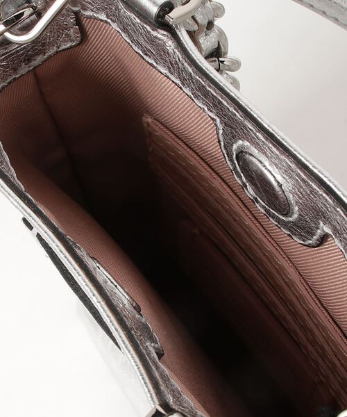「GIANNI CHIARINI」 2WAYバッグ ONE SIZE シルバー レディース_画像4