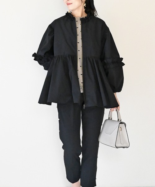 Neige（ネージュ） ブルゾン ONE SIZE ブラック レディース : ZOZOTOWN