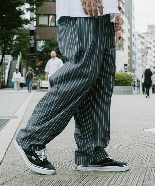 「Subciety」 スラックス X-LARGE ブラック メンズ_画像2