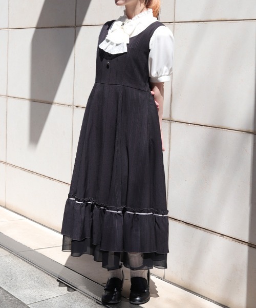 axes femme（アクシーズ ファム） ワンピース レースアップジャンスカ