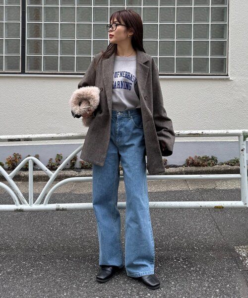 「CIAOPANIC TYPY」 テーラードジャケット ONE SIZE ダークブラウン レディース_画像5