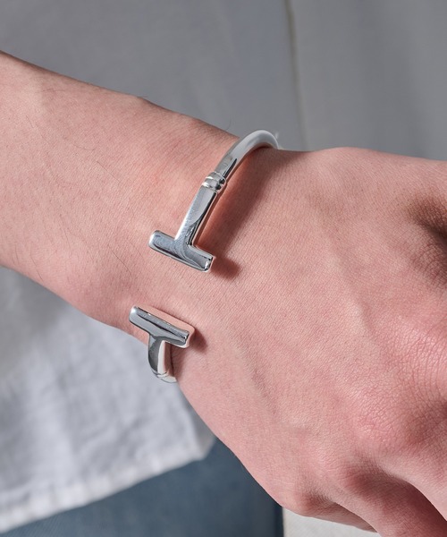 バングル 「MAISON CLUB」Double T Bangle Silver925 KUN メンズ レディースの画像