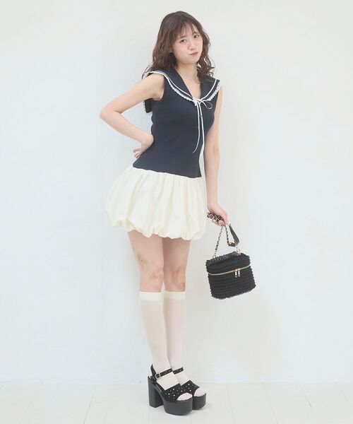 MAJESTIC LEGON（マジェスティックレゴン） ワンピース セーラーカラー