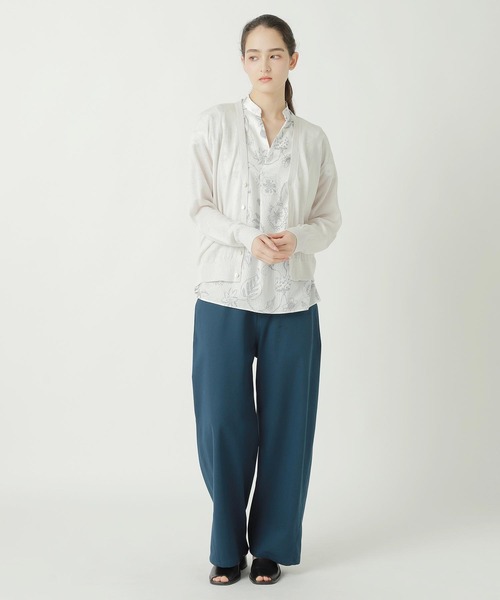 カーディガン LINEN COTTON KNIT レディースの画像