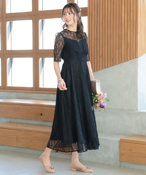 「Kana」 「Haremode」半袖ワンピース M ブラウン レディース_画像3