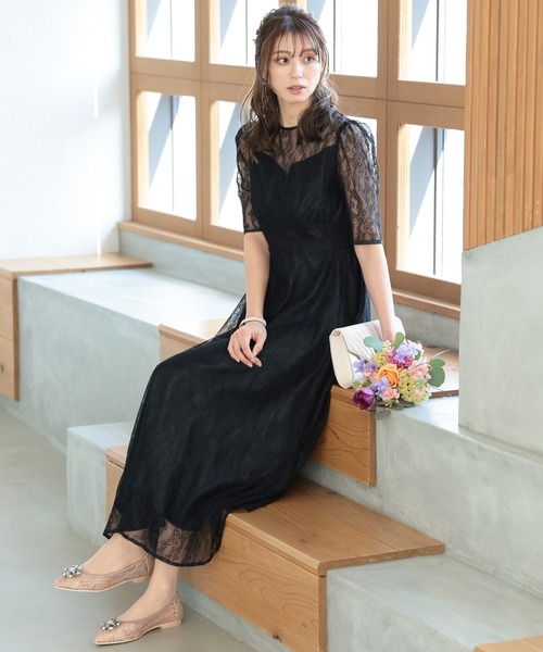「Kana」 「Haremode」半袖ワンピース M ブラウン レディース_画像5