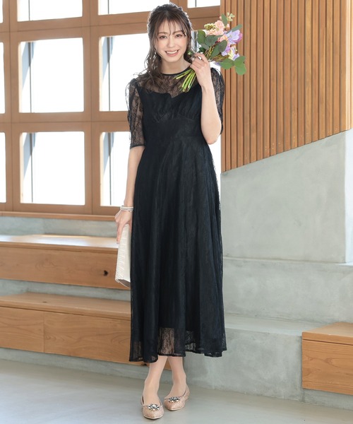 「Kana」 「Haremode」半袖ワンピース M ブラウン レディース_画像6