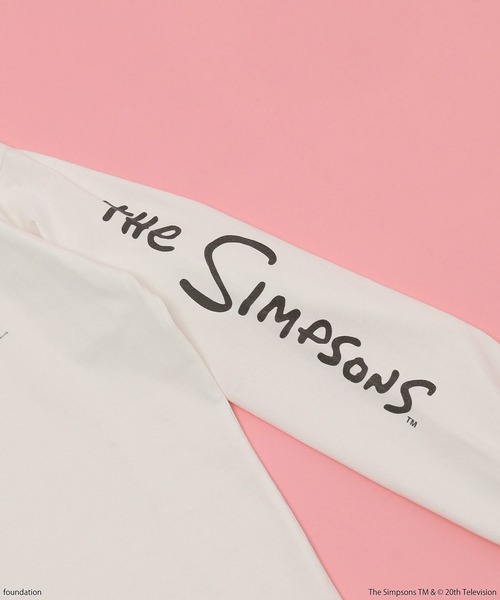 「The Simpsons」 長袖カットソー「ROSE BUDコラボ」 ONE SIZE ホワイト レディース_画像5