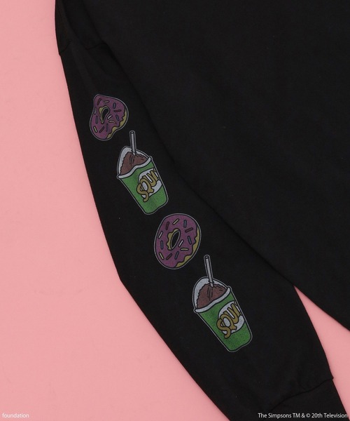 「The Simpsons」 長袖カットソー「ROSE BUDコラボ」 ONE SIZE ホワイト レディース_画像7