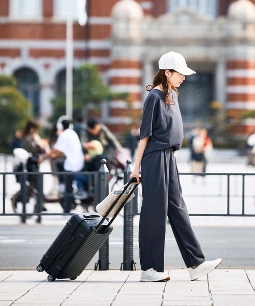 パンツ 2タックワイドパンツ「セットアップ対応」 レディースの画像