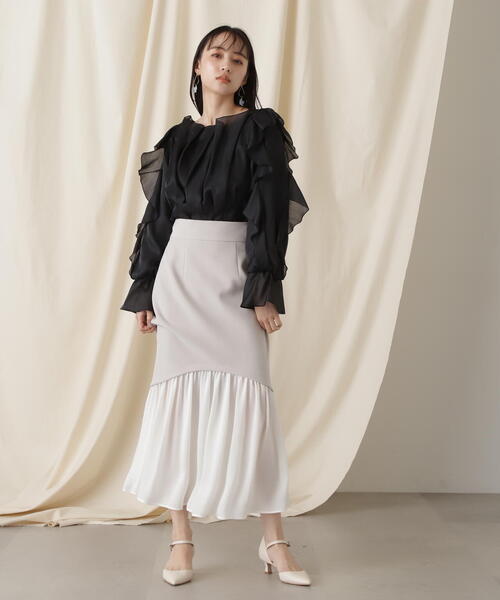 「JILL by JILL STUART」 長袖ブラウス FREE ブラック レディース_画像5