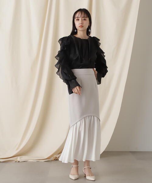 「JILL by JILL STUART」 長袖ブラウス FREE ブラック レディース_画像8