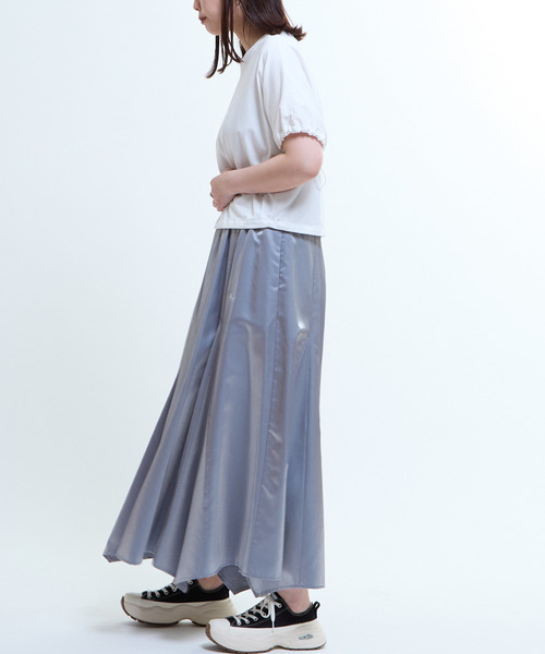 「CONVERSE TOKYO」 フレアスカート FREE シルバー レディース_画像2