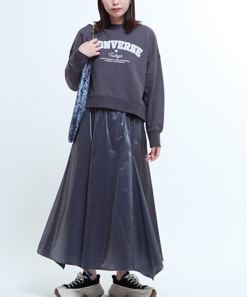 「CONVERSE TOKYO」 フレアスカート FREE シルバー レディース_画像6