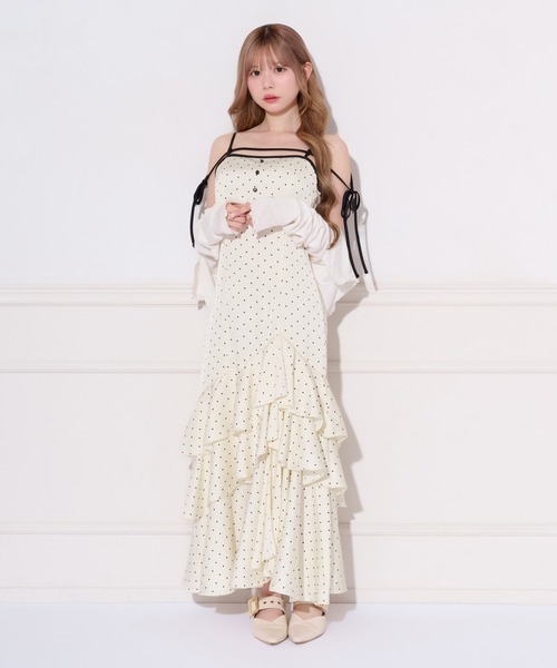 【取り外し可能】アソートアシメティアードキャミワンピース　チェリー　さくらんぼ apres jour（アプレジュール） ワンピース 「取り外し可能」アソート