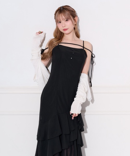 【取り外し可能】アソートアシメティアードキャミワンピース　チェリー　さくらんぼ apres jour（アプレジュール） ワンピース 「取り外し可能」アソート