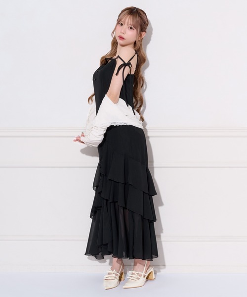 【取り外し可能】アソートアシメティアードキャミワンピース　チェリー　さくらんぼ apres jour（アプレジュール） ワンピース 「取り外し可能」アソート