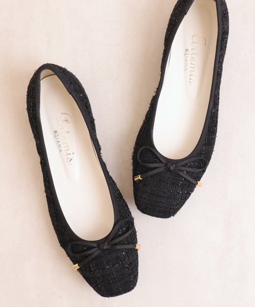 「artemis by DIANA」 バレエシューズ 23.5cm ブラック レディース_画像8