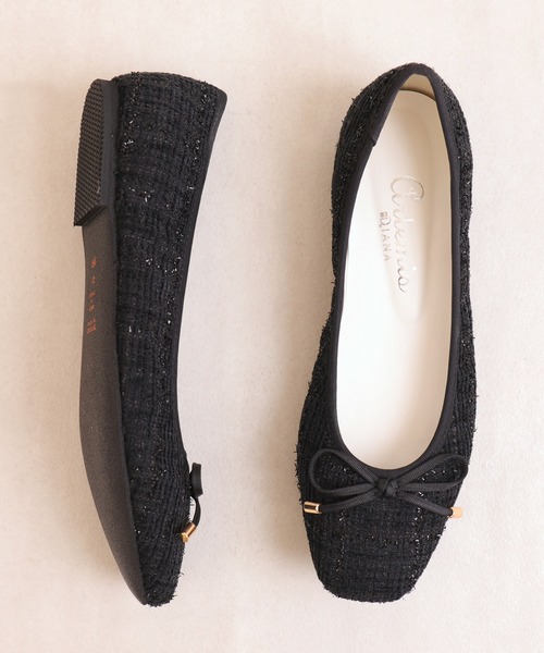 「artemis by DIANA」 バレエシューズ 23.5cm ブラック レディース_画像9