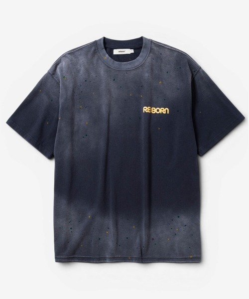 USEDレアFLATBACKER＆E-Z-Oデザイン Tシャツ ブラック XXL rehacer（レアセル） tシャツ : RE-Born Vintage Finish CS / リボーン