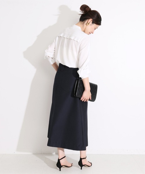 「VERMEIL par iena」 長袖ブラウス 36 ホワイト レディース_画像6